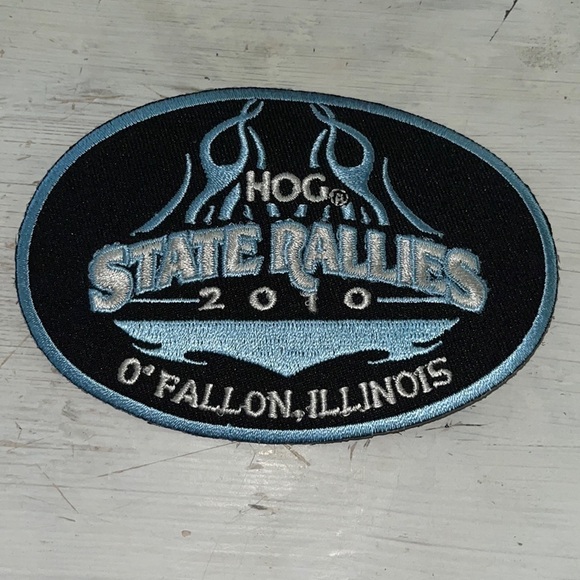Harley Davidson HOG State Rallies 2010 Motorcycle Patch O'Fallon IL Owners Group - Picture 1 of 2